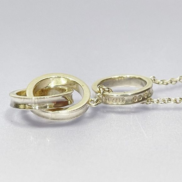 Tiffany 1837 Interlocking Ring Necklace Silver - Picture 4 of 13